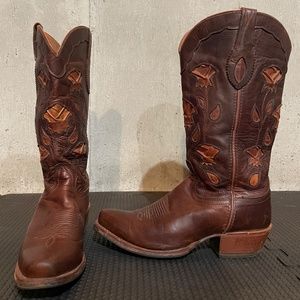 Brown Western Heeled Boots